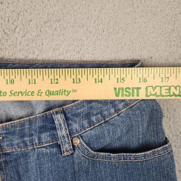 Y2K Lane Bryant Flare Leg Jeans Women's 2 Stretch Mid Rise Denim Pants Venezia - Picture 3 of 8